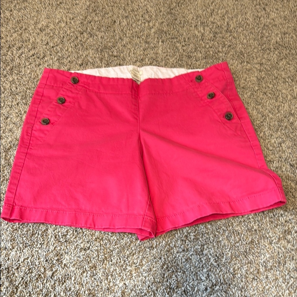 J CrewWomen's Pink Button-Accent Shorts